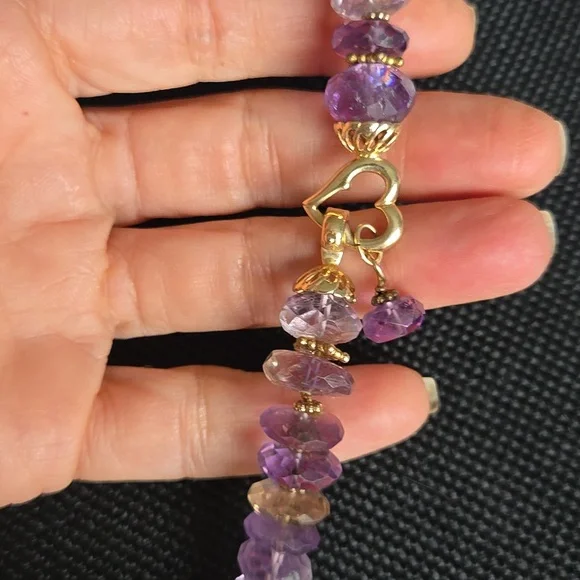 14KT Faceted Ametrine Necklace - Picture 7 of 11